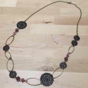 Long statement necklace